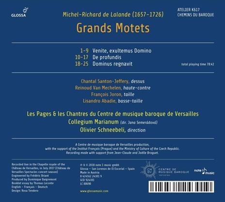 Grands Motets - CD Audio di Michel Richard De Lalande - 2