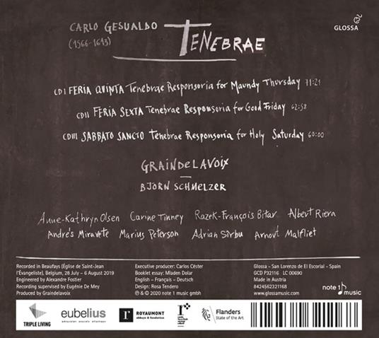 Tenebrae - CD Audio di Carlo Gesualdo - 2