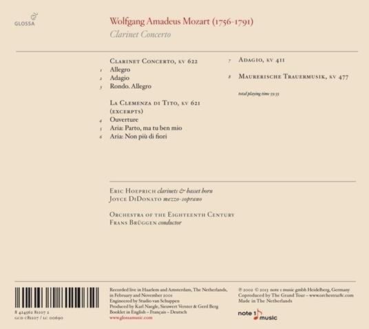 Clarinet Concerto Kv622 - CD Audio di Wolfgang Amadeus Mozart - 2