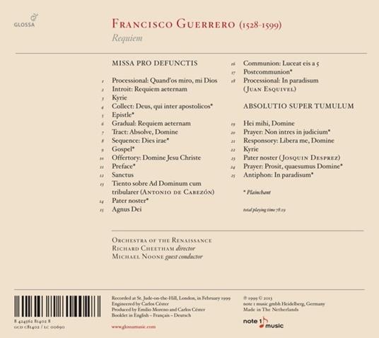 Requiem - CD Audio di Francisco Guerrero - 2