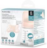 ZeroZero Set Neonato con Biberon 180 ml Flusso Adattabile + Mini Ciuccio per Bambini da 2