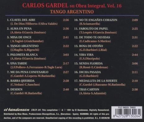 Tango argentino - CD Audio di Carlos Gardel - 2