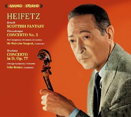 Violin Concertos - CD Audio di Jascha Heifetz,Felix Mendelssohn-Bartholdy,Max Bruch,Henri Vieuxtemps