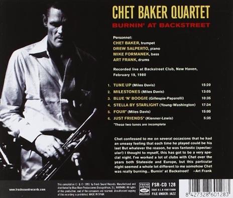 Burnin' at Backstreet - CD Audio di Chet Baker - 2