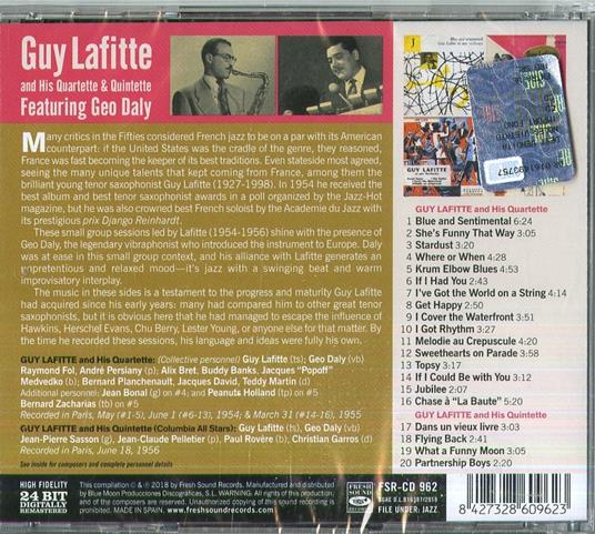 And His Quartette & Quintette - CD Audio di Guy Lafitte - 2