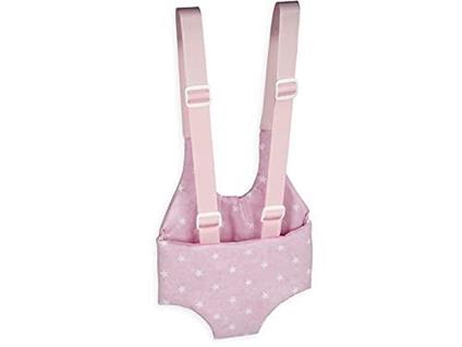 PORTABEBE REGULABLE, ROSA (PARA MUÑECOS DE 45 CM)