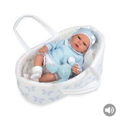 Arias Bebè In Culla Abitino Celeste Cm.40