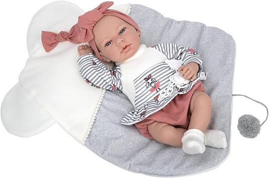 Arias Bambola Elegance Andie con Abito a Righe 40 cm