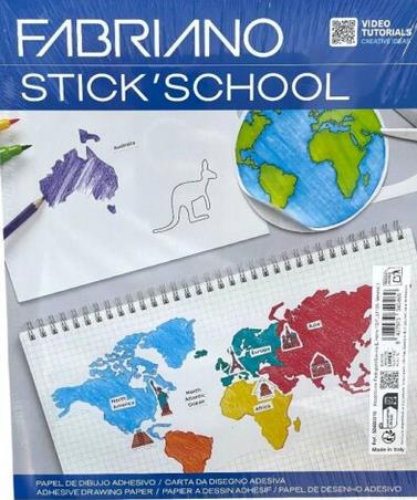 Carta adesiva da disegno Fabriano FSC pack  Bianca 25 sh -A4
