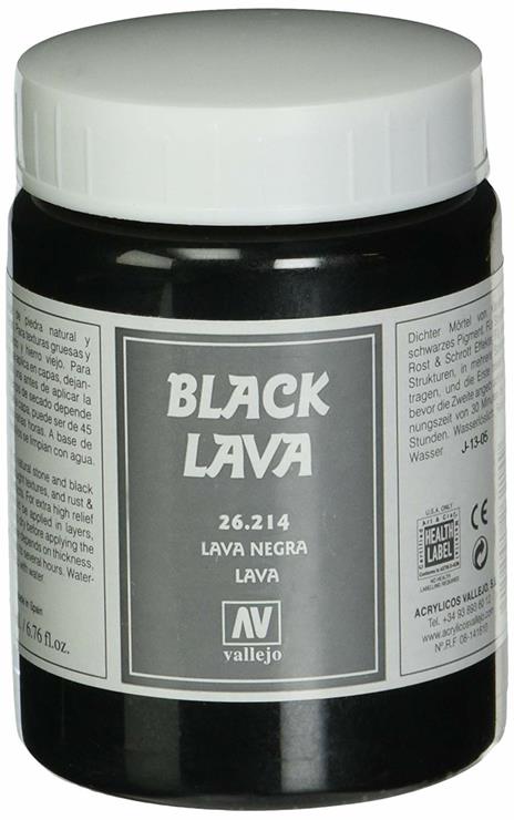 Vallejo Stone Textures. Black Lava 200ml. VAL26214 - 2