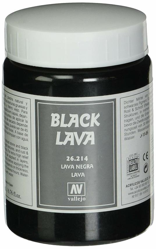 Vallejo Stone Textures. Black Lava 200ml. VAL26214 - 2