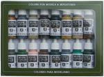 GERMAN CAMOUFLAGE (16) COLOR SET 70114 COLORI VALLEJO