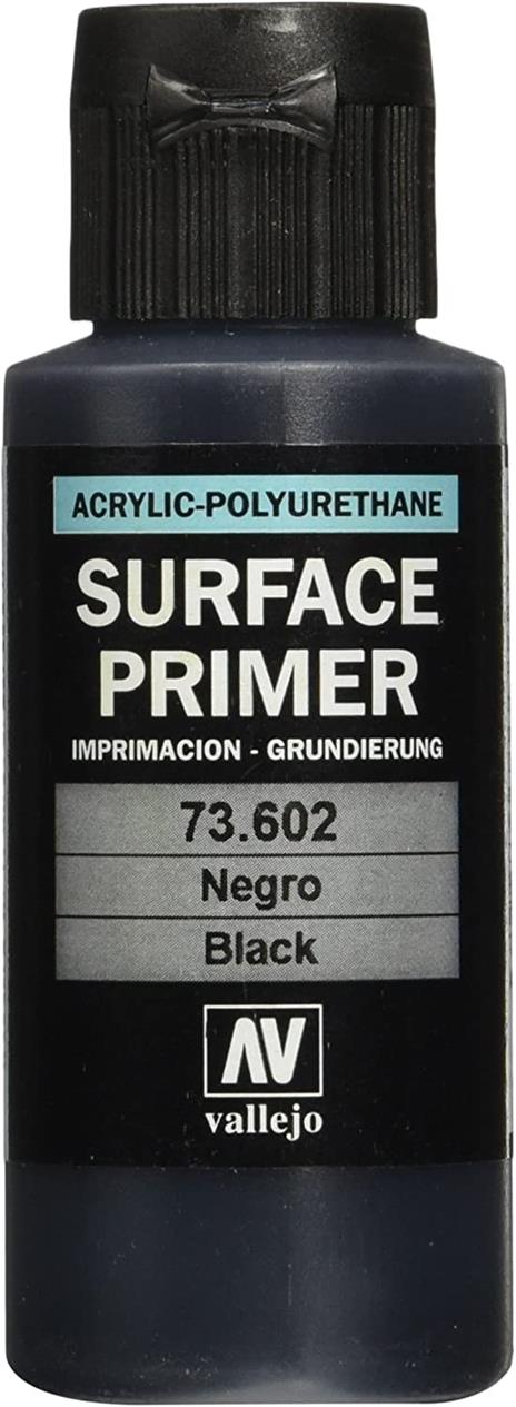 VALLEJO SURFACE PRIMER BLACK 60ml 73602 COLORI VALLEJO