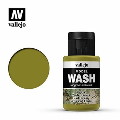 Vallejo Model Color Vernice per Lavaggio, 35 ml, Verde Scuro