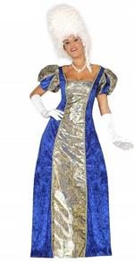 Costume contessa marquesa blu. Taglia L