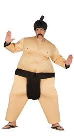 Costume sumo costume intero con zip posteriore. Taglia L