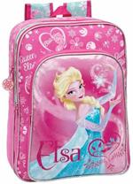 Zaino Scuola e Tempo Libero in Microfibra e Pvc Disney Frozen Elsa