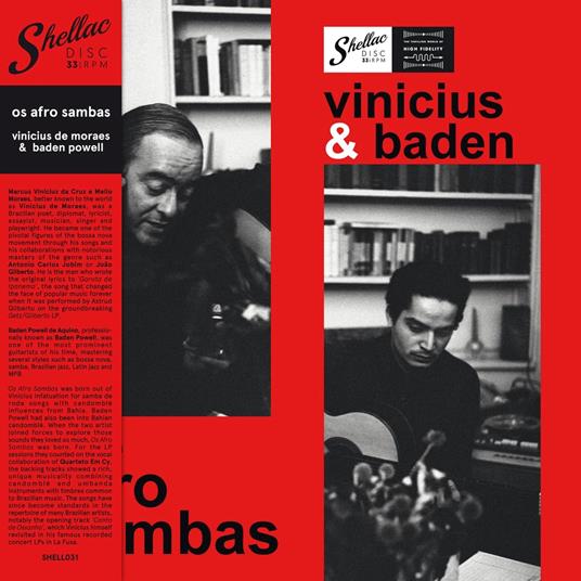 Os Afro Sambas - Vinile LP di Baden Powell,Vinicius De Moraes