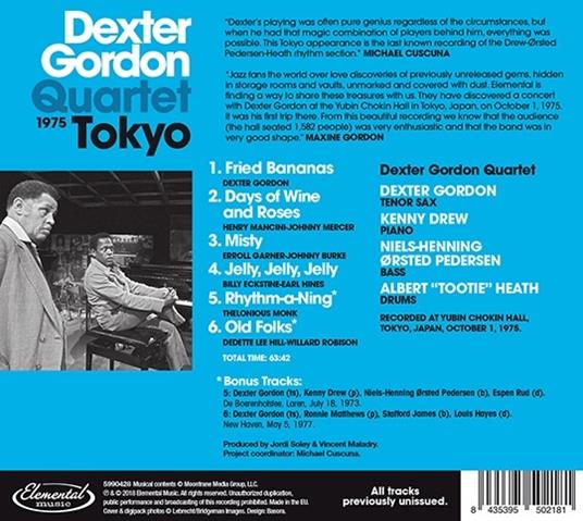 Tokyo 1975 - CD Audio di Dexter Gordon - 2