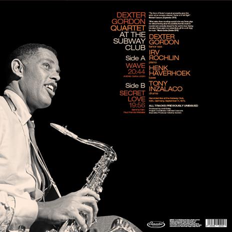 At The Subway Club 1973 (Lp Gatefold) - Vinile LP di Dexter Gordon - 2