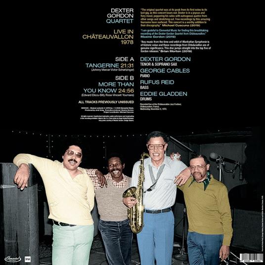 Live In Chateauvallon 1978 - CD Audio di Dexter Gordon - 2