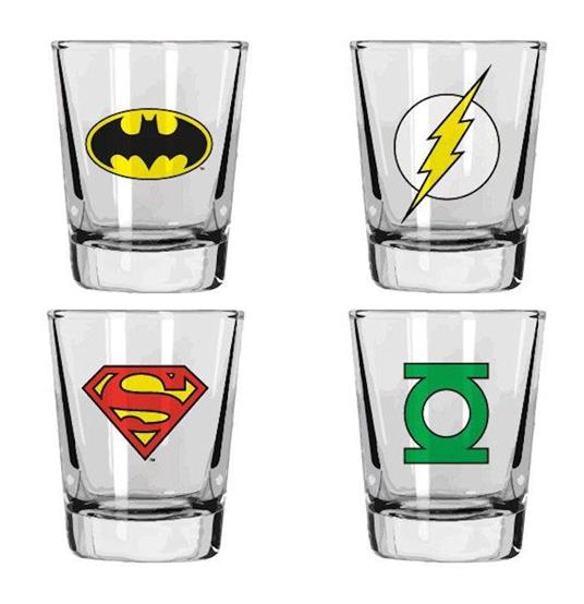 Dc Comics Originals Shotglass 4 Pack Bicchierini In Vetro - 3