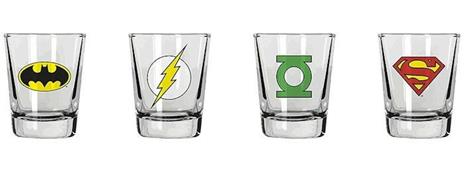 Dc Comics Originals Shotglass 4 Pack Bicchierini In Vetro - 5