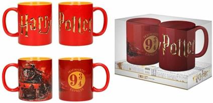 Harry Potter Logo Hogwarts Express 2 Mug Set