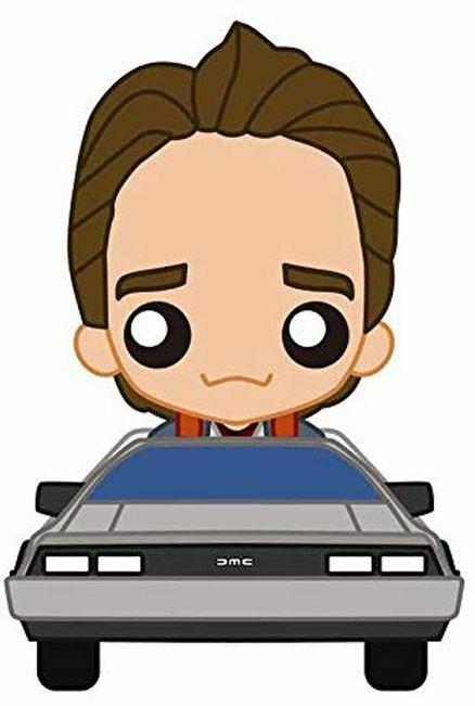 Bttf Marty Mcfly In Delorean Pokis Fig