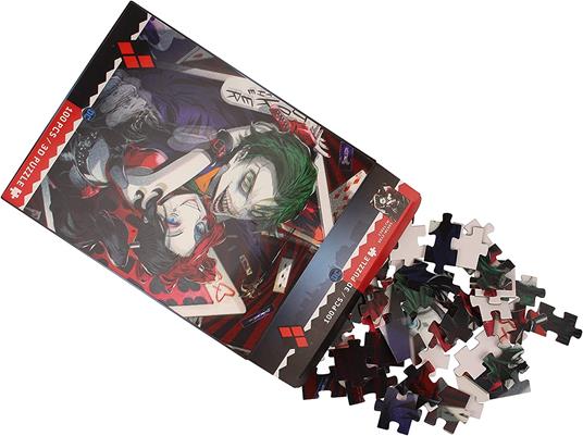 Dc Comics Jigsaw Puzzle Con 3d-effect The Joker & Harley Quinn Manga (100 Pieces) Sd Toys - 3