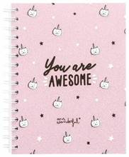 Cartoleria Quaderno Mr Wonderful. You are awesome Mr Wonderful