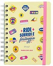 Cartoleria Mr. Wonderful Diario scolastico classico piccolo 2021-2022 Vista settimanale. Ridi, sorridi e festeggia, Multicolore Mr Wonderful