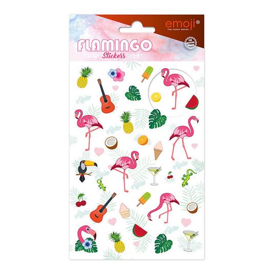 Erik ESS041 Adesivi stickers per bambini Emoji Fenicottero