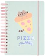 Taccuino A5 Spiralato Pusheen Foodie a pagine bianche con elastico