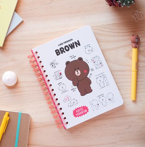 Quaderno Bullet Copertina Rigida A5 Line Friends - 4