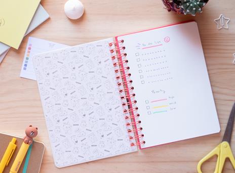 Quaderno Bullet Copertina Rigida A5 Line Friends - 5