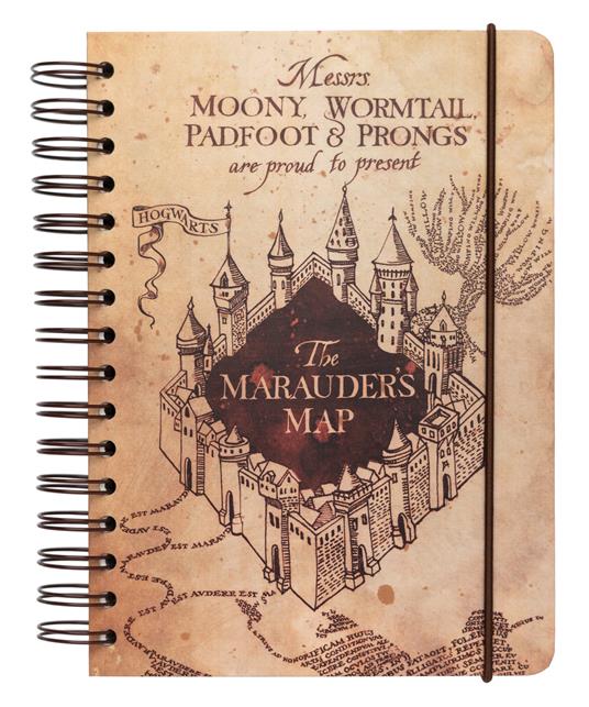 Quaderno Harry Potter The Marauders Map, A5