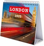 Calendario da scrivania 2022 London - 20 x 6,5 x 18 cm