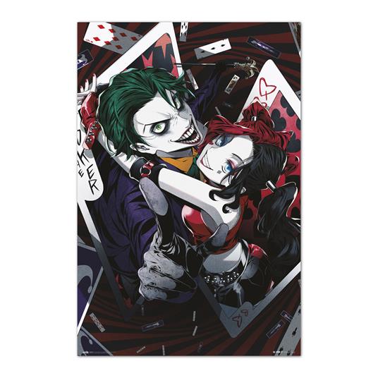 Dc Comics: Grupo Erik - Harley Quinn Y Joker Anime (Poster 61x91