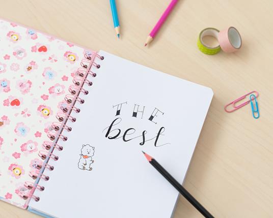 Quaderno copertina rigida A5 Bullet Bt21 Cherry Blossom - 6