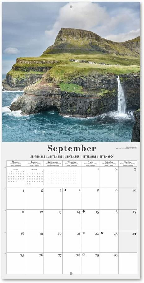 Calendario Natura 2023 da Muro - 12 mesi + 4 in omaggio, 30x30 cm, FSC® - 6