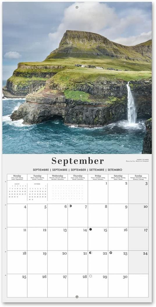Calendario Natura 2023 da Muro - 12 mesi + 4 in omaggio, 30x30 cm, FSC® - 6