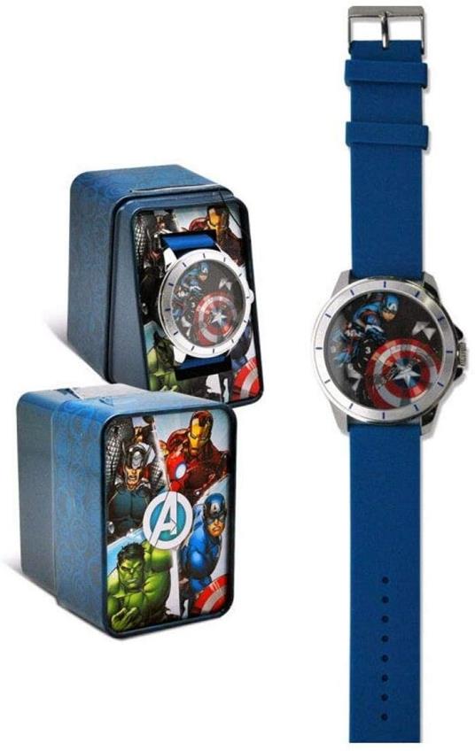 Box Metallo Orologio Analogico Captain America Avengers Mv15785 - 2