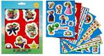 Super Mario Bros Sticker Set Pack 12 Fogli Nintendo
