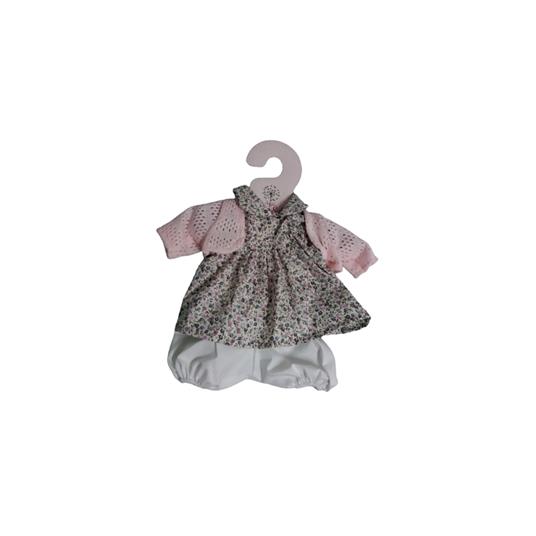 Marina & Pau 3920 - Vestito Per Bambole Da 40 Cm Abito A Fiori Con Giacchino In Maglia