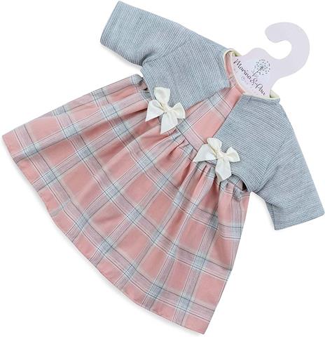 Marina & Pau 3930 - Vestito Per Bambole Da 45 Cm Tutina Rosa In Maglia Con Cuffietta - 3