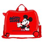 Mickey Mouse Fashion Trolley Cavalcabile Abs 4 Ruote