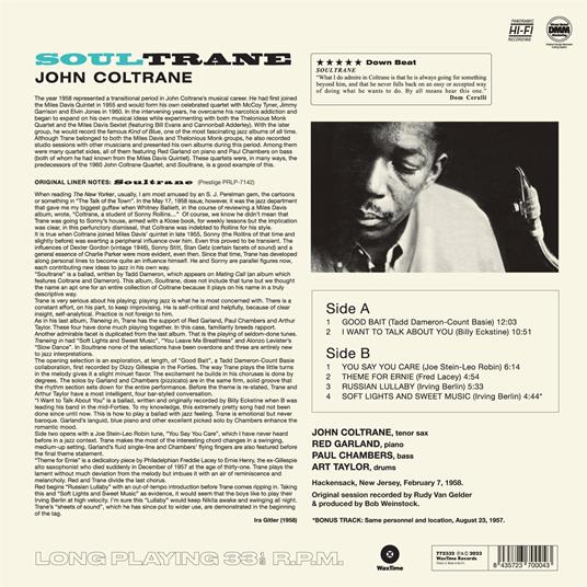 Soultrane - Vinile LP di John Coltrane - 2