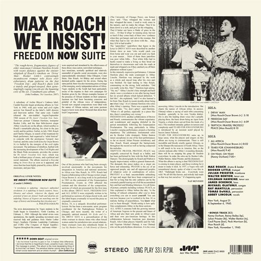 We Insist! Freedom Now Suite - Vinile LP di Max Roach - 2