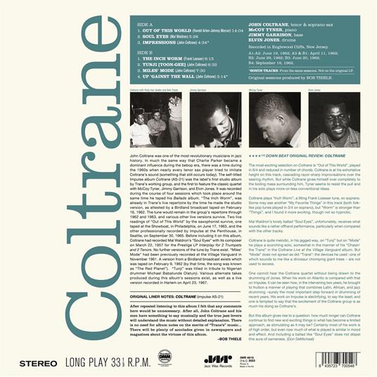 Coltrane (Limited Edition) - Vinile LP di John Coltrane - 2